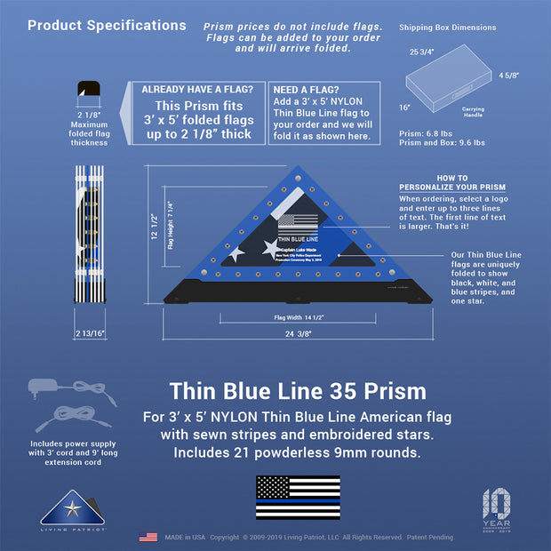Thin Blue Line 35 Prism